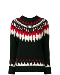 womens black fair isle sweater