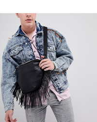 Sacred Hawk Leather Fringe Cross Body Bag