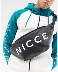 Nicce London Nicce Bum Bag In Black With Logo