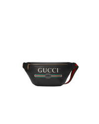 Gucci Print Leather Belt Bag