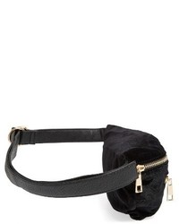 Amici Accessories Velvet Belt Bag Black