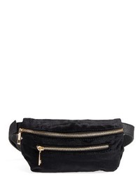 Amici Accessories Velvet Belt Bag Black