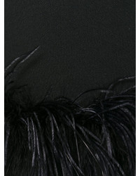 Moschino Boutique Feather Trim Coat