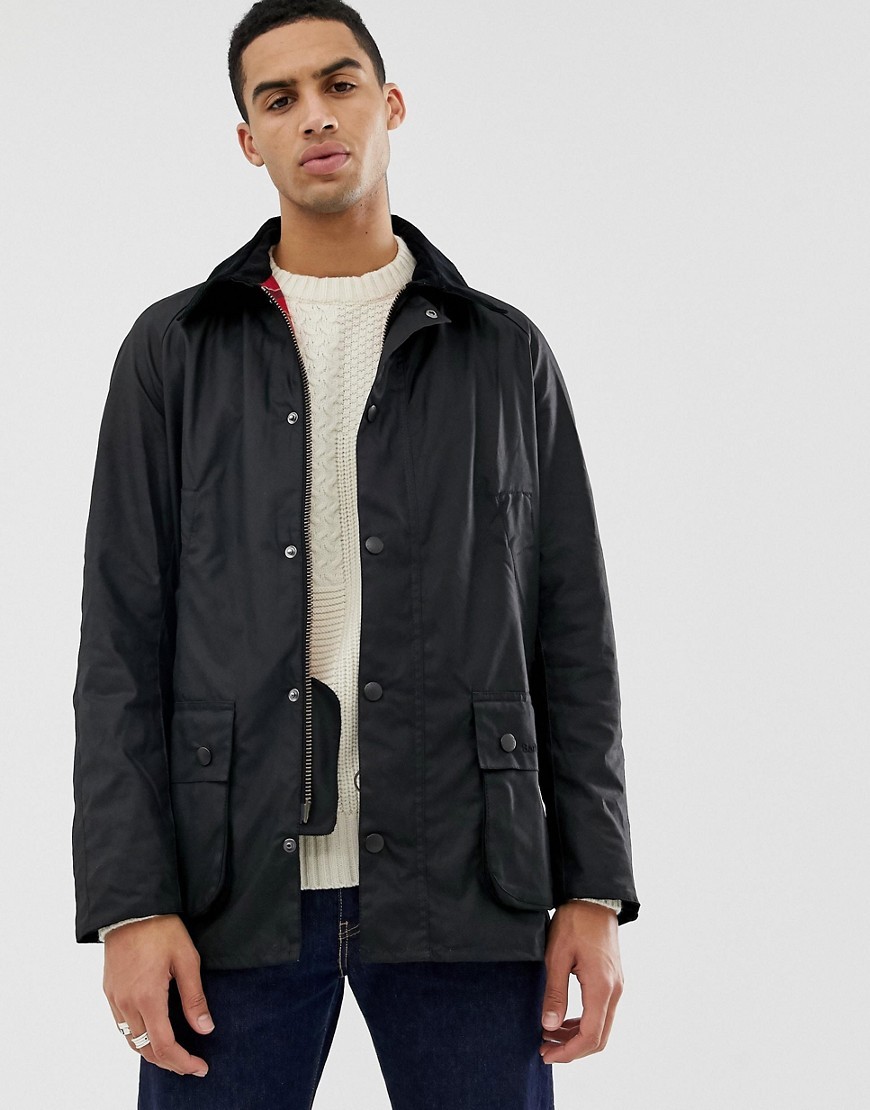 Barbour Ashby Wax Jacket In Black, $225 | Asos | Lookastic