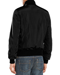 Gucci Padded Iconic Bomber Jacket Black