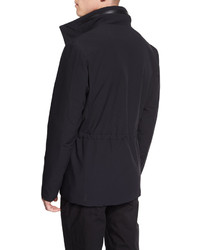 Armani Collezioni Snap Front Field Jacket Black