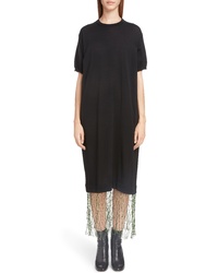 Black Fishnet Casual Dress