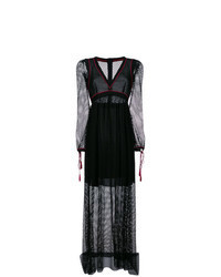 Black Fishnet Maxi Dress