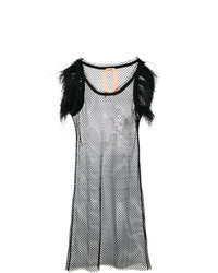 Black Fishnet Midi Dress