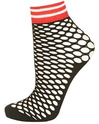 Sporty Fishnet Ankle Socks