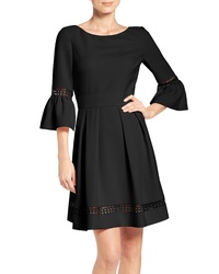 Eliza J Bell Sleeve Fit Flare Dress