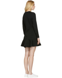 Kenzo Black Tiger Crest Fit And Flare Dress