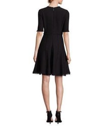 Rebecca Taylor Boucle Fit  Flare Dress