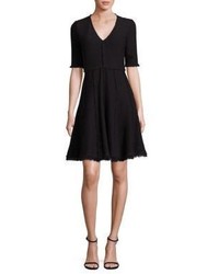 Rebecca Taylor Boucle Fit  Flare Dress
