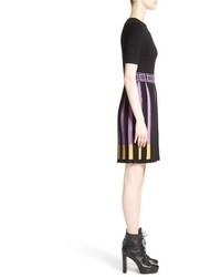 Versace Collection Knit Fit Flare Dress