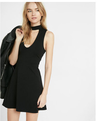 Express Cut Out Fit And Flare Choker Dress