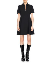 Kenzo Fit And Flare Polo Dress Black