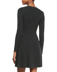 A.L.C. Miriam Long Sleeve Fit And Flare Jersey Dress