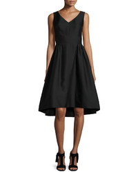 Kate Spade New York Sleeveless Fit And Flare Faille Cocktail Dress Black