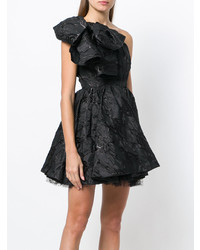 MSGM One Shoulder Giant Bow Dress