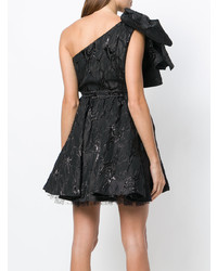 MSGM One Shoulder Giant Bow Dress