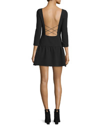 BA&SH Taxi Strappy Back Fit Flare Dress