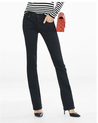 Express Black Low Rise Stretch Barely Boot Jeans