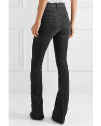 TRE by Natalie Ratabesi Cher Distressed High Rise Flared Jeans