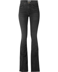 TRE by Natalie Ratabesi Cher Distressed High Rise Flared Jeans
