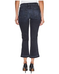 7 For All Mankind Cropped Boot Jeans W Front Released Pockets Released Hem In Authentic Black 2 Jeans