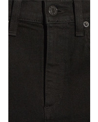 Rag & Bone Cropped High Rise Flared Jeans Black