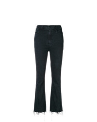 Mother Frayed Bootcut Cropped Jeans