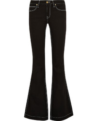 Burberry Mid Rise Flared Jeans Black