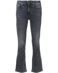 R 13 R13 Cropped Flared Jeans