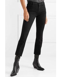 J Brand Selena Cropped Mid Rise Flared Jeans