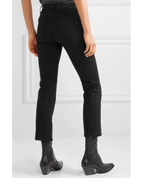 J Brand Selena Cropped Mid Rise Flared Jeans