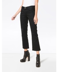 Saint Laurent Skinny Flared Cropped Jeans