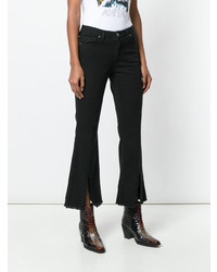 Federica Tosi Slit Front Bootcut Jeans