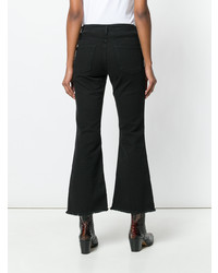 Federica Tosi Slit Front Bootcut Jeans