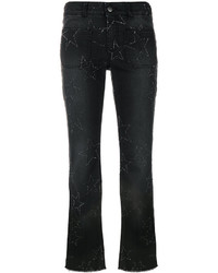 Stella McCartney Star Stitched Crop Flare Jeans