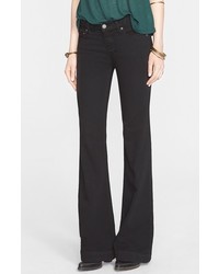 Free People Stretch Mid Rise Flare Jeans
