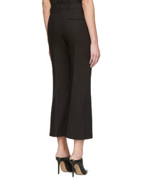 Calvin Klein Collection Black Lagan Crop Flare Trousers