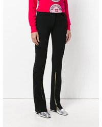Moschino Boutique Front Zip Flared Trousers
