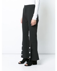 Ellery Buttoned Slit Flared Trousers