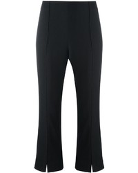 By Malene Birger Glossy Flared Cropped Trousers