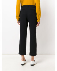 Eleventy Cropped Flare Trousers