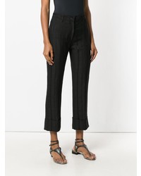 Ann Demeulemeester Cropped High Rise Flared Trousers