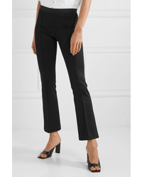 Helmut Lang Cropped Stretch Jersey Flared Pants
