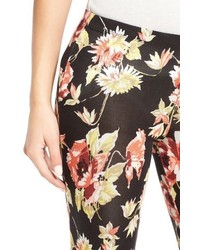 Volcom Fallin For You Floral Print Flare Pants