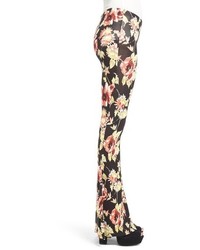 Volcom Fallin For You Floral Print Flare Pants
